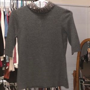 Grey statement turtleneck size small